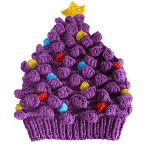 Xinsheinelry Unisex Christmas Winter Strick Weihnachtsbaumhut Bartende Kappe Für Kinder Erwachsene Winter Hält Warme Vorräte von Xinsheinelry
