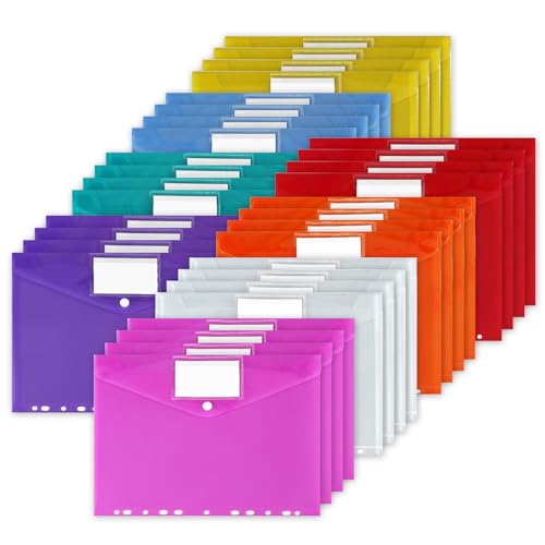 32 Stück A4 Dokumententasche Abheftbar mit 11 Lochrand Klettverschluss und Etikettentasche, Wasserdicht Sammelmappen 8 Farben,Dokumentenmappe A4, Sichttasche Dokumente Mappen zum Abheften Organisieren 32 Stück A4 Dokumententasche Abheftbar mit 11 Lochrand Klettverschluss und Etikettentasche, Wasserdicht Sammelmappen 8 Farben,Dokumentenmappe A4, Sichttasche Dokumente Mappen zum Abheften Organisieren von Xinxinphi