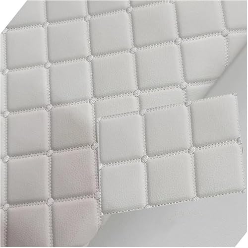 Kunstleder, Kunstleder, Vinyl, Ledertuch, Polsterstoff, Material, wasserdicht, for Bastelarbeiten, DIY-Näharbeiten, Sofa, Handtasche(White,1.6x4m) von Xinyilau