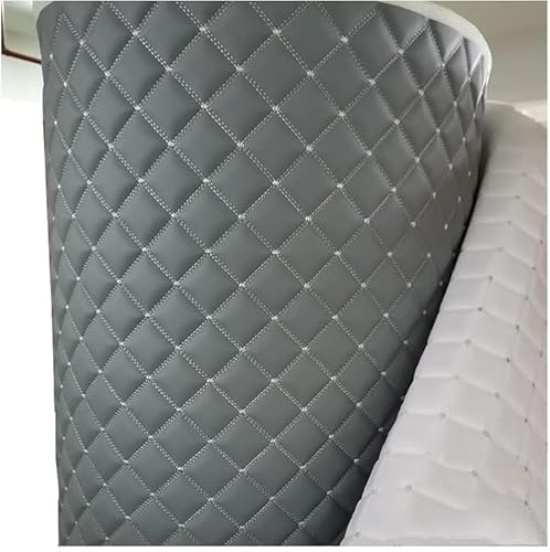 Wasserdichter Kunstlederstoff, Polsterstoff for Autositze, Sofas, Möbel, Jacken, Handtaschen, Stoff Meterware(Gray,1.6x10m) von Xinyilau