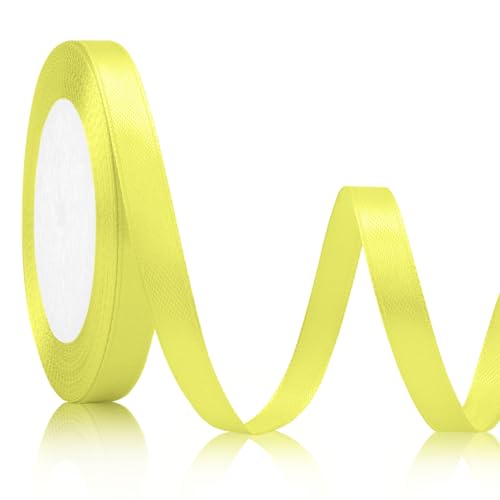 Satinband Gelb 10mm, 23meters Geschenkband Weihnachten Deko Schleifenband Hochzeit für Band Brautstrauß Geschenkband Gelb Hochzeitsdekoration Schleifenband Dekoband für Auto Hochzeit Goldband Satinband Gelb 10mm, 23meters Geschenkband Weihnachten Deko Schleifenband Hochzeit für Band Brautstrauß Geschenkband Gelb Hochzeitsdekoration Schleifenband Dekoband für Auto Hochzeit Goldband von Xioabre
