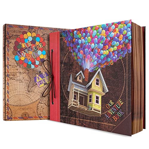 Our Adventure Book Album Photo Scrapbooking12.3inch*12.1inch,Adventure Book Fotoalbum 60 Seiten,fotoalbum zum selbstgestalten Anniversary For Men,Kreative Geschenke Valentinstag(Ballon) von XiongXiong