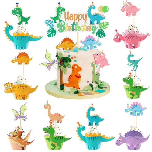 Xionghonglong 49 Stück Dino Cupcake Topper,Tortendeko Dinosaurier,24 Dino Muffinförmchen und 24 Dinosaurier Kuchendekoration,Cake Topper Dinosaurier für Baby Shower Dino Kindergeburtstag Xionghonglong 49 Stück Dino Cupcake Topper,Tortendeko Dinosaurier,24 Dino Muffinförmchen und 24 Dinosaurier Kuchendekoration,Cake Topper Dinosaurier für Baby Shower Dino Kindergeburtstag von Xionghonglong