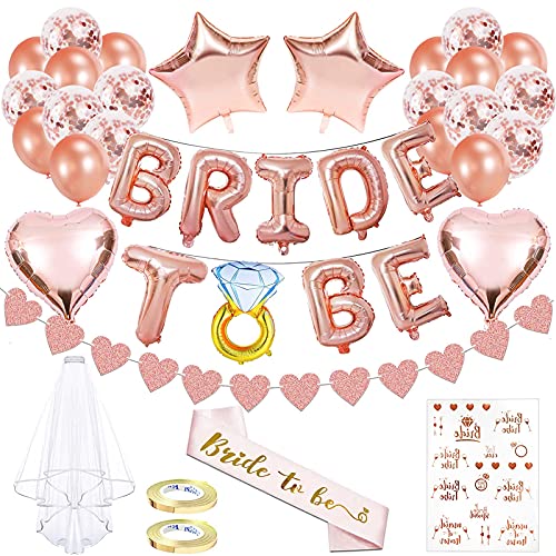 Braut to Be Deko,Junggesellenabschied Frauen Deko,JGA Deko Luftballons Set mit Latex Ballons in Roségold,Herz Folienballons Rosegold Luftballons Deko mit Banner,Party Junggesellenabschied Deko Braut to Be Deko,Junggesellenabschied Frauen Deko,JGA Deko Luftballons Set mit Latex Ballons in Roségold,Herz Folienballons Rosegold Luftballons Deko mit Banner,Party Junggesellenabschied Deko von Xionghonglong