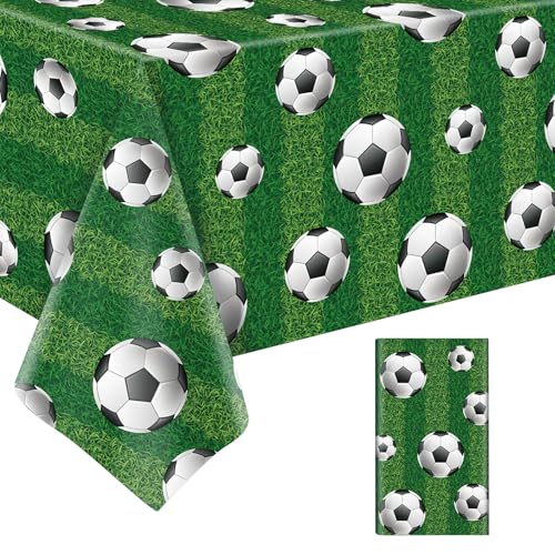 Tischdecke Fußball, Fussball Geburtstagsdeko Tischdeko, 137 * 274cm Fußball Rechteckige Kunststoff-Tischdecke, Soccer Muster Tischtuch, für Fußballpartys Geburtstag und Deko zur Europameisterschaft Tischdecke Fußball, Fussball Geburtstagsdeko Tischdeko, 137 * 274cm Fußball Rechteckige Kunststoff-Tischdecke, Soccer Muster Tischtuch, für Fußballpartys Geburtstag und Deko zur Europameisterschaft von Xiqunw