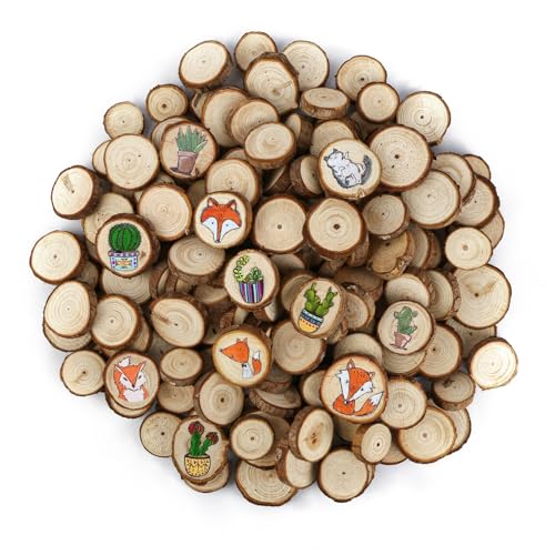 150 Stück Holzscheiben, Runde Holzscheiben zum basteln, 1-3cm Baumscheiben, Natürlich Holzplättchen mit Baumrinde, Holz zum Basteln, Baumstamm Deko für DIY Basteln, Weihnachten Dekoration 150 Stück Holzscheiben, Runde Holzscheiben zum basteln, 1-3cm Baumscheiben, Natürlich Holzplättchen mit Baumrinde, Holz zum Basteln, Baumstamm Deko für DIY Basteln, Weihnachten Dekoration von Xishoyen