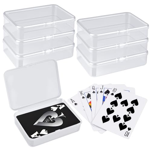 7 Stück Spielkarten Box, Transparent Kartenbox Spielkarten, Leere Spielkarten Etui, Kunststoff Karten Aufbewahrungsbox, Kartenbox mit Deckel für Kartenspiel, Bankkarten, Visitenkarte, Perlen, Würfel 7 Stück Spielkarten Box, Transparent Kartenbox Spielkarten, Leere Spielkarten Etui, Kunststoff Karten Aufbewahrungsbox, Kartenbox mit Deckel für Kartenspiel, Bankkarten, Visitenkarte, Perlen, Würfel von Xishoyen