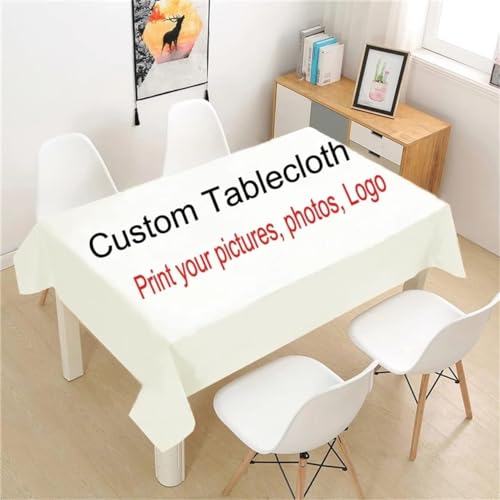 Personalisierte Bilder Tischdecken Benutzerdefinierte Große Polyester Rechteckige Tischdecke Mit Foto/Text/Logo, Kleine Quadratische Tischabdeckung Für Küche, Esszimmer, Party Im Freien (100 x 140 cm) Personalisierte Bilder Tischdecken Benutzerdefinierte Große Polyester Rechteckige Tischdecke Mit Foto/Text/Logo, Kleine Quadratische Tischabdeckung Für Küche, Esszimmer, Party Im Freien (100 x 140 cm) von Xisnuient