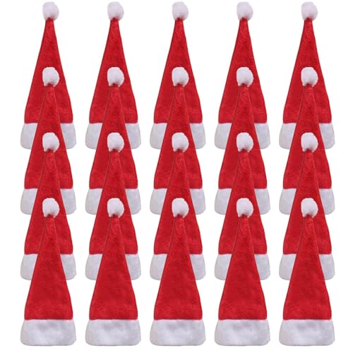 Xistuoz 20 Stücke Weihnachtsmütze Set Kleine Nikolausmützen Lutscher Flasche Süßigkeiten Abdeckung Kappe Besteckhalter für Weihnachtsfeier Flaschendeko Tischdeko Xistuoz 20 Stücke Weihnachtsmütze Set Kleine Nikolausmützen Lutscher Flasche Süßigkeiten Abdeckung Kappe Besteckhalter für Weihnachtsfeier Flaschendeko Tischdeko von Xistuoz