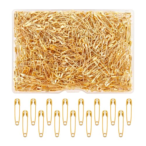 XiuGlimpse 500 Stück Sicherheitsnadeln 19mm, Klein, Gold, Luxuriös, Edelstahl, Schmuck, Hijab Pins, Mini sicherheitsnadeln für Schmuckherstellung und Kunsthandwerk Nähen XiuGlimpse 500 Stück Sicherheitsnadeln 19mm, Klein, Gold, Luxuriös, Edelstahl, Schmuck, Hijab Pins, Mini sicherheitsnadeln für Schmuckherstellung und Kunsthandwerk Nähen von XiuGlimpse