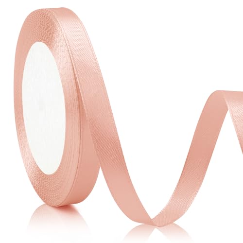 Champagnerrosa Band, 25 Meter, 1 Cm, Schönes Geschenkband Für Romantische Dekorationen, Ideal Für Hochzeitsdekorationen Und Valentinstag, Punkt Für Besondere Anlässe Und Jubiläen Champagnerrosa Band, 25 Meter, 1 Cm, Schönes Geschenkband Für Romantische Dekorationen, Ideal Für Hochzeitsdekorationen Und Valentinstag, Punkt Für Besondere Anlässe Und Jubiläen von XiuGlimpse