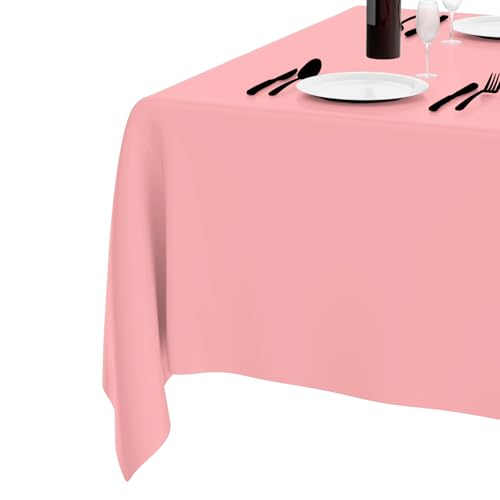 Hellrosa Tischdecken, 2 Stück, 137x274 cm, Party-Plastiktischdecken, Rechteckige Tischdecken, Für Picknicks, Geburtstage, Hochzeiten, Buffetdekorationen Hellrosa Tischdecken, 2 Stück, 137x274 cm, Party-Plastiktischdecken, Rechteckige Tischdecken, Für Picknicks, Geburtstage, Hochzeiten, Buffetdekorationen von XiuGlimpse