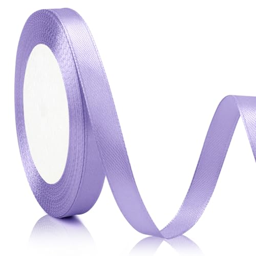Lavendel-Satinband, 25 Meter, 1 Cm, Schönes Geschenkband Für Die Hochzeitsdekoration, Perfekt Zum Verzieren Von Geschenken Und Gestecken Lavendel-Satinband, 25 Meter, 1 Cm, Schönes Geschenkband Für Die Hochzeitsdekoration, Perfekt Zum Verzieren Von Geschenken Und Gestecken von XiuGlimpse