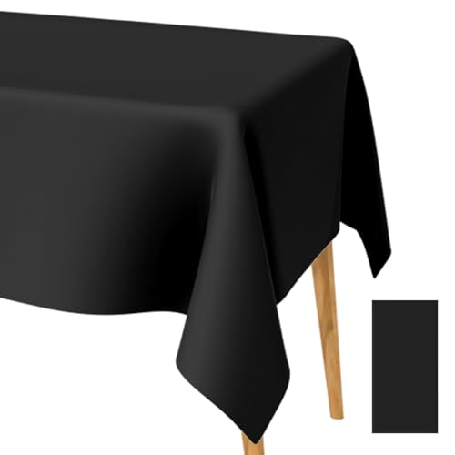 Schwarze Tischdecken, Party-Plastiktischdecken, 2 Stück, 137x274 cm, Rechteckige Tischdecken, Für Picknicks, Geburtstage, Hochzeiten, Buffetdekorationen Schwarze Tischdecken, Party-Plastiktischdecken, 2 Stück, 137x274 cm, Rechteckige Tischdecken, Für Picknicks, Geburtstage, Hochzeiten, Buffetdekorationen von XiuGlimpse
