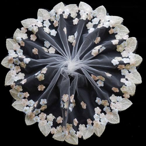 Xiufortion Spitzenborte mit Blumen und Blättern, 17,8 cm, perfekt für Heimwerker, Vorhänge, Basteln, Geschenkverpackungen, Nähen und Kleidungsdekoration, Aprikose Xiufortion Spitzenborte mit Blumen und Blättern, 17,8 cm, perfekt für Heimwerker, Vorhänge, Basteln, Geschenkverpackungen, Nähen und Kleidungsdekoration, Aprikose von Xiufortion