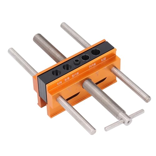 Perforationshandbuch für Dübelvorlage, Genaue Ausrichtung von 1/2 Zoll, Genaue Ausrichtung der Groben Vorlage mit 6 Holzprojekten von Xiuganpo