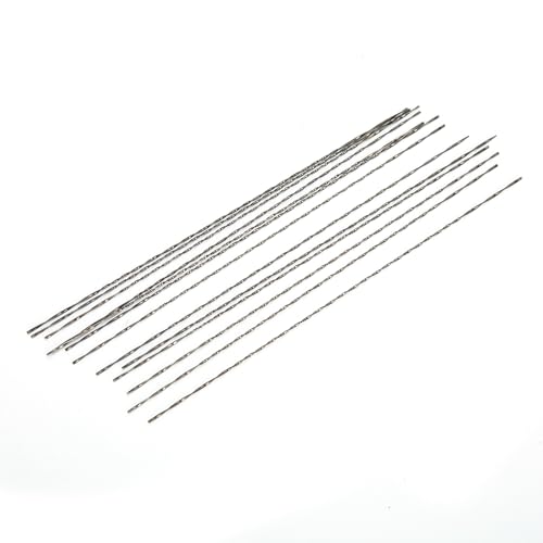 Xiuganpo 12 -pcs -Stahlstahl Langable Sägeschneidklinge, Sierra Messer, Spiralzahn Linke Zähne Reparatur für Schmuck für Schmuck (3# (ein Zha)) von Xiuganpo