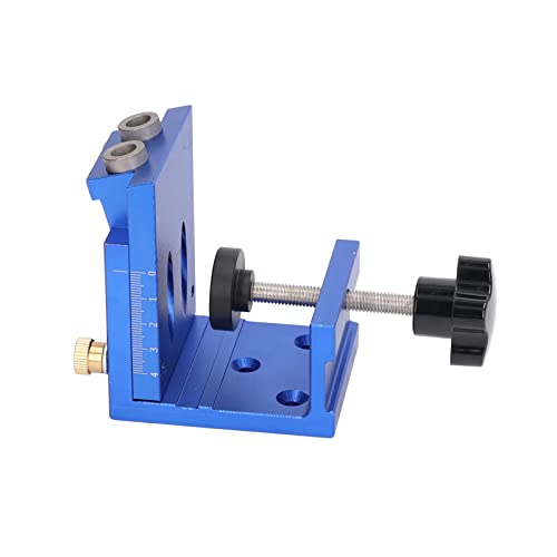 Xiuganpo Aluminium -Taschenloch -Jig -Kit, Holzbearbeitung Geneigter Loch -Positionierknopf -Einstellungsgelenkswerkzeug für Tischler DIY Tischlerei 12 Bis 40 Mm Verarbeitungsdicke von Xiuganpo