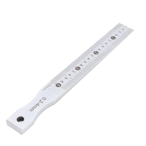Xiuganpo Edelstahllücken Gage, Hochgenauigkeitsspaltlineer, Testloch-Inspektionsinstrumentlineer, 0,2-4 Mm Bereich 0,05 Mm Genauigkeit Multifunktionaler Verjüngungsverleih für Baubahn Xiuganpo Edelstahllücken Gage, Hochgenauigkeitsspaltlineer, Testloch-Inspektionsinstrumentlineer, 0,2-4 Mm Bereich 0,05 Mm Genauigkeit Multifunktionaler Verjüngungsverleih für Baubahn von Xiuganpo