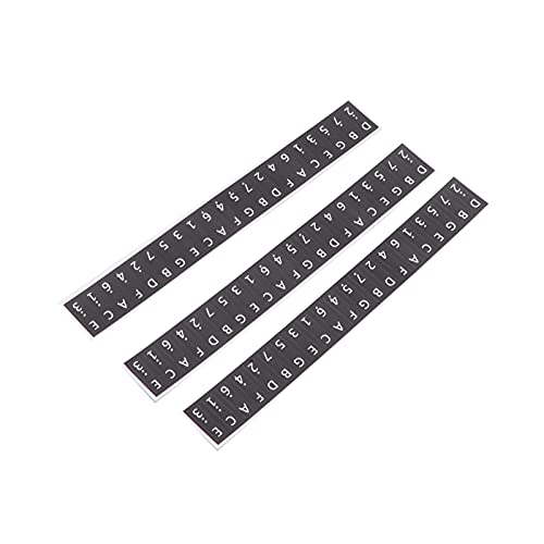 Xiuganpo Kalimba -Notizaufkleber, 5 X 0,7 Zoll Kalimba Staff Sticker für Anfänger für das 17 -köpfige Daumenklavier (BLACK) von Xiuganpo