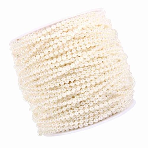 Xiuganpo Künstliche Linienperlenperle, Girlande von ABS -Konten, Perlenseil, DIY für Kunsthandwerk (Beige) von Xiuganpo