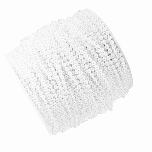 Xiuganpo Künstliche Linienperlenperle, Girlande von ABS -Konten, Perlenseil, DIY für Kunsthandwerk (WHITE) von Xiuganpo