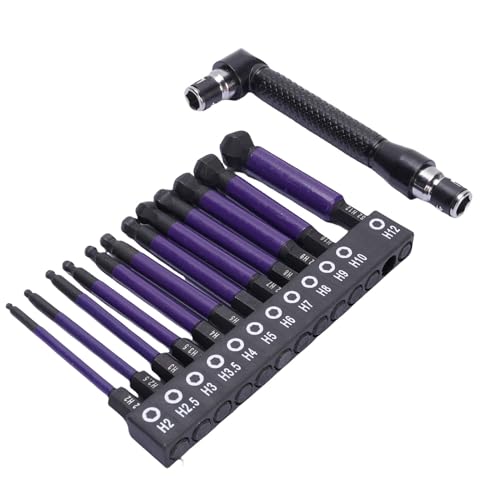 Xiuganpo Kugelende Sechskantbohrmaschine Bit, Ball End Schraubendreher 12 Stk Lila Hülle für Manuelle Schraubendreher Xiuganpo Kugelende Sechskantbohrmaschine Bit, Ball End Schraubendreher 12 Stk Lila Hülle für Manuelle Schraubendreher von Xiuganpo