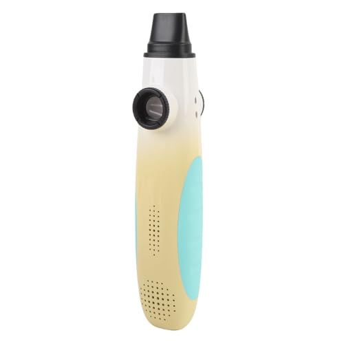 Xiuganpo Plastik Kazoo, Kompakte Größe Kazoo Windinstrument für Gitarrengeigenbegleiter für Reisen (Gelber weißer Gradient) von Xiuganpo