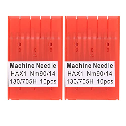 Xiuganpo Universelle Maschinennadeln, Langlebige Nähmaschinennadel Praktische Einfache Installation mit Aufbewahrungsbox für das Nähen für Handwerksliebhaber für Schneider (Nm90/14) von Xiuganpo
