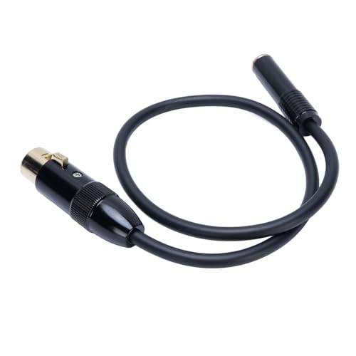 Xiuganpo XLR Bis 1/4 -Zoll -Kabel, Professionelle Hervorragende Leitfähigkeit XLR Weiblich Bis 6,35 Mm Weibliches Kabel für Mikrofone für Mixer von Xiuganpo