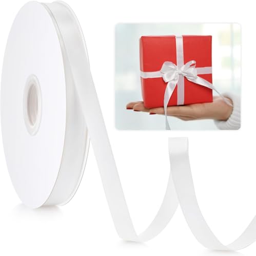 Xiuyong Weißes Band, Größe 50, Geschenkband, Stoffband für Blumenstrauß, Braut, Hochzeit, Party, Dekoration, Basteln, Schleifenherstellung, geeignet für Geschenkverpackungen auf jedem Festival Xiuyong Weißes Band, Größe 50, Geschenkband, Stoffband für Blumenstrauß, Braut, Hochzeit, Party, Dekoration, Basteln, Schleifenherstellung, geeignet für Geschenkverpackungen auf jedem Festival von Xiuyong