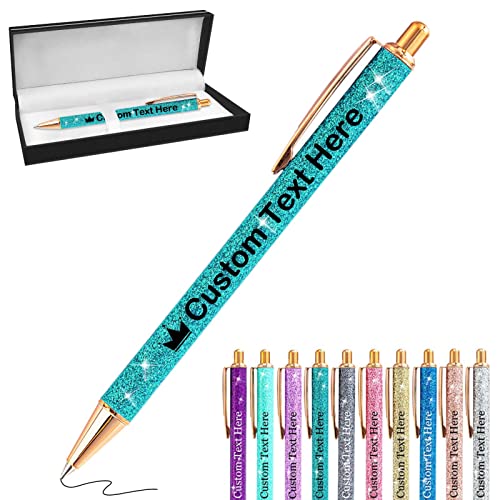 Xiuyours Kugelschreiber Personalisiert Stifte Personalisierte mit Namen Logo Personalisierter Geschenk für Kinder, Frauen, Mädchen, Mama, Geburtstag, Hochzeit - Grün Xiuyours Kugelschreiber Personalisiert Stifte Personalisierte mit Namen Logo Personalisierter Geschenk für Kinder, Frauen, Mädchen, Mama, Geburtstag, Hochzeit - Grün von Xiuyours