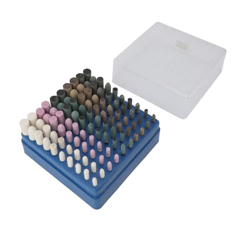 100 Pcs Rotationspolierbits, Verschiedene Materialien, Körner, für Metall, Glas, Gold, Schmuckpolsterkits mit 3 Mm Schaft, Elektrisches Rotationswerkzeug, Handbohrer 100 Pcs Rotationspolierbits, Verschiedene Materialien, Körner, für Metall, Glas, Gold, Schmuckpolsterkits mit 3 Mm Schaft, Elektrisches Rotationswerkzeug, Handbohrer von Xixian