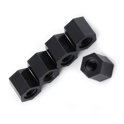 100pcs Black PA66 M3 Weibliche Hex -Gewinde -Abstandshalter, Nylon -Standoffs für PCB -Leiterplatten, Maschinenplatten (M3*5) von Xixian
