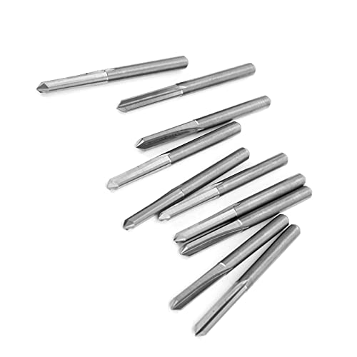 Xixian 10pcs 3.175 Mm CNC Holzschnitzrouter Bit, Wolframstahl -Gravur -Fräser mit Hohem Präzisionsspiegel, für Stabil (90*0,1) von Xixian