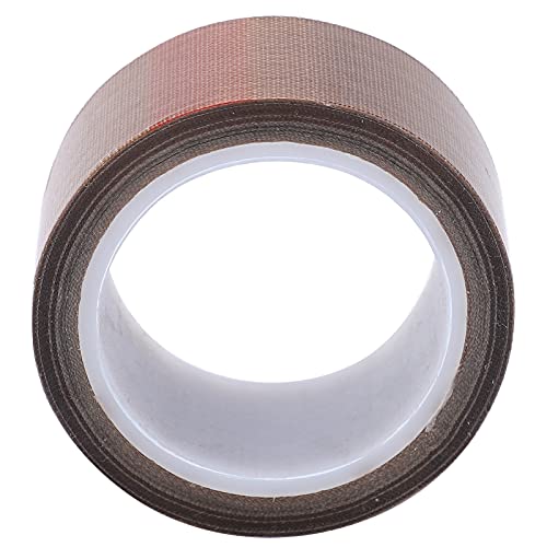 Xixian PTFE -Klebeband, Hochtemperatur -Isolationsklebstoffrolle, Vakuumdichtungsmaschinen Verbrauchsmaterialien, 10 M mit Kleberträger, für Dichtungsmaschinen (Dicke 0,13*Breite 19 mm*Länge 10m) von Xixian