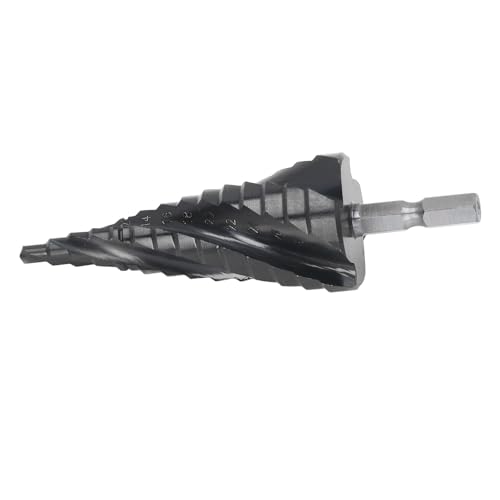 Xixian Stufenbohrer, 14-stufiges M35-Hochgeschwindigkeitsbohrer-Set für Edelstahl, Metallbleche, Holz, Kunststoff, Aluminium, Kupfer, 4–30 Mm Stanzdurchmesser, 1/4 Zoll von Xixian