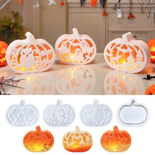 4 Stück Silikonformen Gießformen Halloween Kürbis,Silikonform Herbst,Gipsformen zum Gießen für Halloween DIY Herbst Thanksgiving Erntedankfest Geschenk 4 Stück Silikonformen Gießformen Halloween Kürbis,Silikonform Herbst,Gipsformen zum Gießen für Halloween DIY Herbst Thanksgiving Erntedankfest Geschenk von Xiyocadt