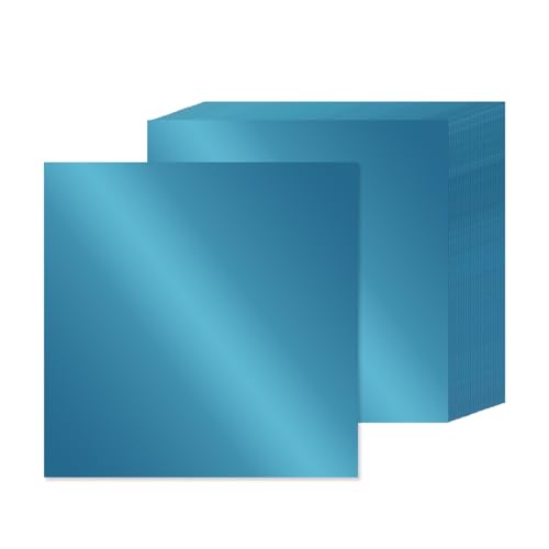 15 Blatt blau-metallisches Kartonpapier, 30,5 x 30,5 cm, 41,7 kg/250 g/m² dicke Papierfolie, Karton, glänzendes Spiegelpapier, Glitzerpapier für Bastelarbeiten, Scrapbooking, Kartenherstellung, 15 Blatt blau-metallisches Kartonpapier, 30,5 x 30,5 cm, 41,7 kg/250 g/m² dicke Papierfolie, Karton, glänzendes Spiegelpapier, Glitzerpapier für Bastelarbeiten, Scrapbooking, Kartenherstellung, von Xjoviative
