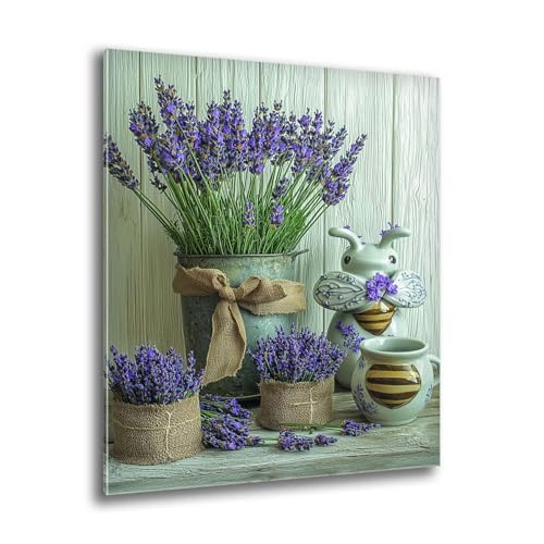 5D Diamond Painting Erwachsene, Groß Anlage Lavendel Diamant Painting Bilder, Bastelset Erwachsene und Kinder, DIY Cross Stickerei Arts Kunsthandwerk für Deko Wohnzimmer Schlafzimmer 80x110 cm M-130 von Xkogjo