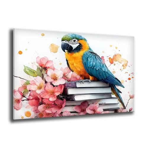 5D Diamond Painting Erwachsene, Groß Anlage Papagei Diamant Painting Bilder, Bastelset Erwachsene und Kinder, DIY Cross Stickerei Arts Kunsthandwerk für Deko Wohnzimmer Schlafzimmer 100x135 cm M-112 von Xkogjo