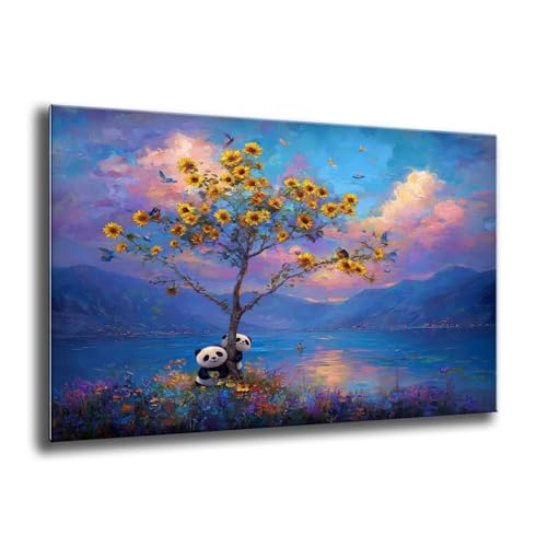 5D Diamond Painting Erwachsene, Groß Tier Sonnenblume Diamant Painting Bilder, Bastelset Erwachsene und Kinder, DIY Cross Stickerei Arts Kunsthandwerk für Deko Wohnzimmer Schlafzimmer 100x135 cm M-124 von Xkogjo