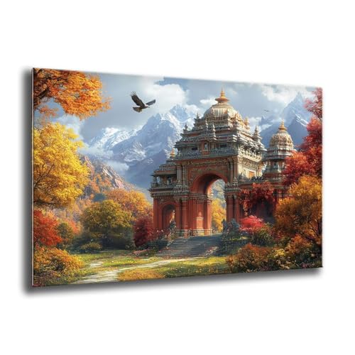 5D Diamond Painting Erwachsene, Groß Wald Sicht Diamant Painting Bilder, Bastelset Erwachsene und Kinder, DIY Cross Stickerei Arts Kunsthandwerk für Deko Wohnzimmer Schlafzimmer 100x135 cm M-127 von Xkogjo