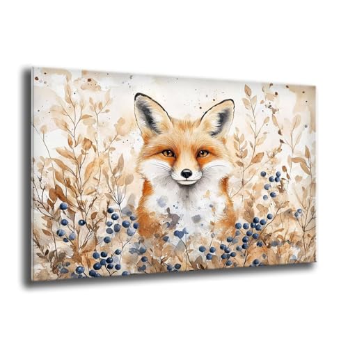 Diamond Painting Kinder Anlage Fuchs Diamond Painting Eckige Steine, Kreativ Set für Erwachsene, DIY Diamant Kristall Arts Set Handbuch Craft für Home Dekoration, Weihnachtsgeschenke 40x55 cm M-876 von Xkogjo