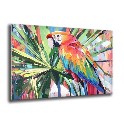 Diamond Painting Kinder Anlage Papagei Diamond Painting Eckige Steine, Kreativ Set für Erwachsene, DIY Diamant Kristall Arts Set Handbuch Craft für Home Dekoration, Weihnachtsgeschenke 90x120 cm M-108 von Xkogjo