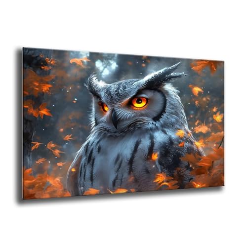 Diamond Painting Kinder Tier Eule Diamond Painting Eckige Steine, Kreativ Set für Erwachsene, DIY Diamant Kristall Arts Set Handbuch Craft für Home Dekoration, Weihnachtsgeschenke 80x110 cm M-104 von Xkogjo