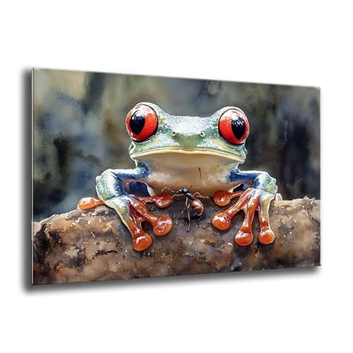 Diamond Painting Kinder Tier Frosch Diamond Painting Runder Steine, Kreativ Set für Erwachsene, DIY Diamant Kristall Arts Set Handbuch Craft für Home Dekoration, Weihnachtsgeschenke 30x40 cm M-875 von Xkogjo
