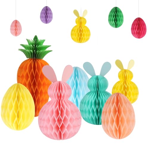 Xmart 11 Stück Osterdeko Wabenball Osterei Hase Karotte Papier Waben Osterhasen Waben Osterei mit 15 Büroklammer Bunte Ostern Wabenball Osterdeko zum Aufhängen für Frühling Ostern Party Deko Xmart 11 Stück Osterdeko Wabenball Osterei Hase Karotte Papier Waben Osterhasen Waben Osterei mit 15 Büroklammer Bunte Ostern Wabenball Osterdeko zum Aufhängen für Frühling Ostern Party Deko von Xmart