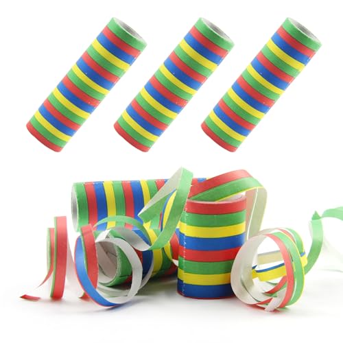 Xmart 16 Rollen Papierschlangen Luftschlangen Bunt 18 Abschnitte Pro Rolle 4 Meter Luftschlangen Geburtstag Luftschlangen Set Geeignet für Die Dekoration von Geburtstagsfeiern und Hochzeiten Xmart 16 Rollen Papierschlangen Luftschlangen Bunt 18 Abschnitte Pro Rolle 4 Meter Luftschlangen Geburtstag Luftschlangen Set Geeignet für Die Dekoration von Geburtstagsfeiern und Hochzeiten von Xmart