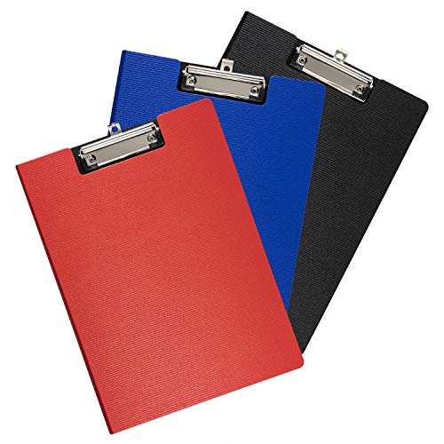 Klemmbrettmappe, Xndryan 3 Stück Klemmbrett A4 Kunststoff Klappmappe mit Abdeckung Konferenzmappe Klemmbrett mit stabiler Schreibfläche, Ideale für Papierkram Veranstalter Klemmbrettmappe, Xndryan 3 Stück Klemmbrett A4 Kunststoff Klappmappe mit Abdeckung Konferenzmappe Klemmbrett mit stabiler Schreibfläche, Ideale für Papierkram Veranstalter von Xndryan